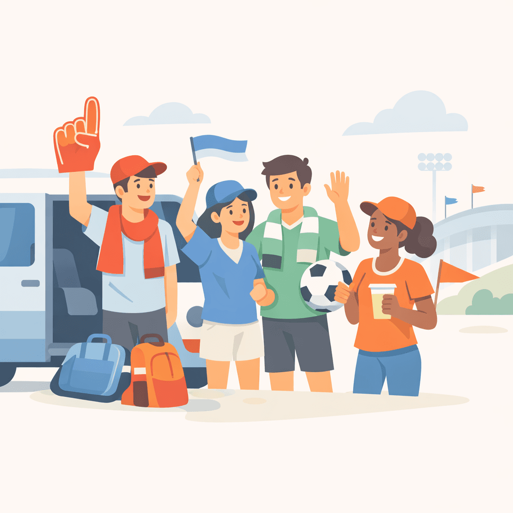 Torcida reunida em um evento esportivo.